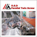 Dubbla parallella skruvcylindrar för PVC / PE / PP-extruder / Erbjud högeffektiv dubbel parallell skruvcylinder för plastblandning